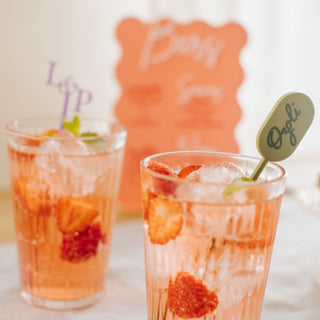 Acrylic Cocktail Decorations With Initials