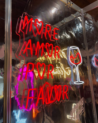 LED Neon Sign More Amor Por Favor