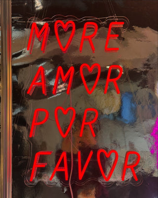 LED Neon Sign More Amor Por Favor