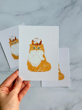 Postcard Cinnamon Cat
