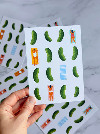 Postcard Cool-ish as a cucumber