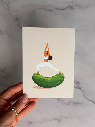 Postcard Cucumber Zen
