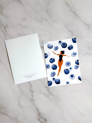 POSTCARD Feeling Blue(berry)