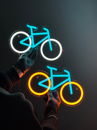 LED neona zīme velosipēds 