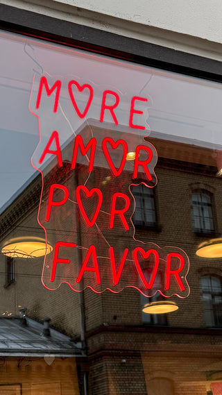 LED Neon Sign More Amor Por Favor