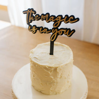 Personalized Cake Decoration - Topper In 2 Layers.