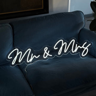 Rental LED Neon Sign Mr & Mrs