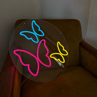 LED Neon Sign Three Butterflies