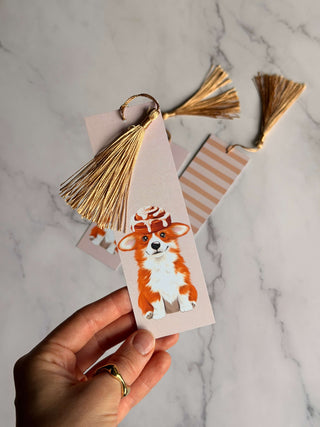 Cinnamon Corgi Bookmark