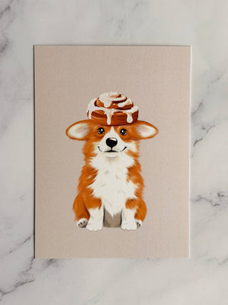 Postcard Cinnamon Corgi